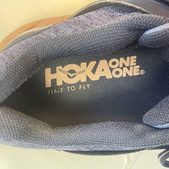 Hoka One One Women's Size 8 Gaviota 2 Running Shoe Navy and Peach - Picture 14 of 16